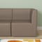 Flash Furniture Bright Beginnings Commercial Grade Modular Classroom Soft Seating, 1-Seater Corner Chair, Neutral Vinyl MK-ME15716-GG - alternate 2
